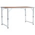 Mesa de camping plegable de aluminio 120x60