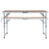 Mesa de camping plegable de aluminio 120x60