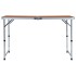 Mesa de camping plegable de aluminio 120x60