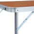 Mesa de camping plegable de aluminio 120x60