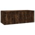 Mueble para TV madera contrachapada roble ahumado 80x34x30