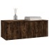 Mueble para TV madera contrachapada roble ahumado 80x34x30