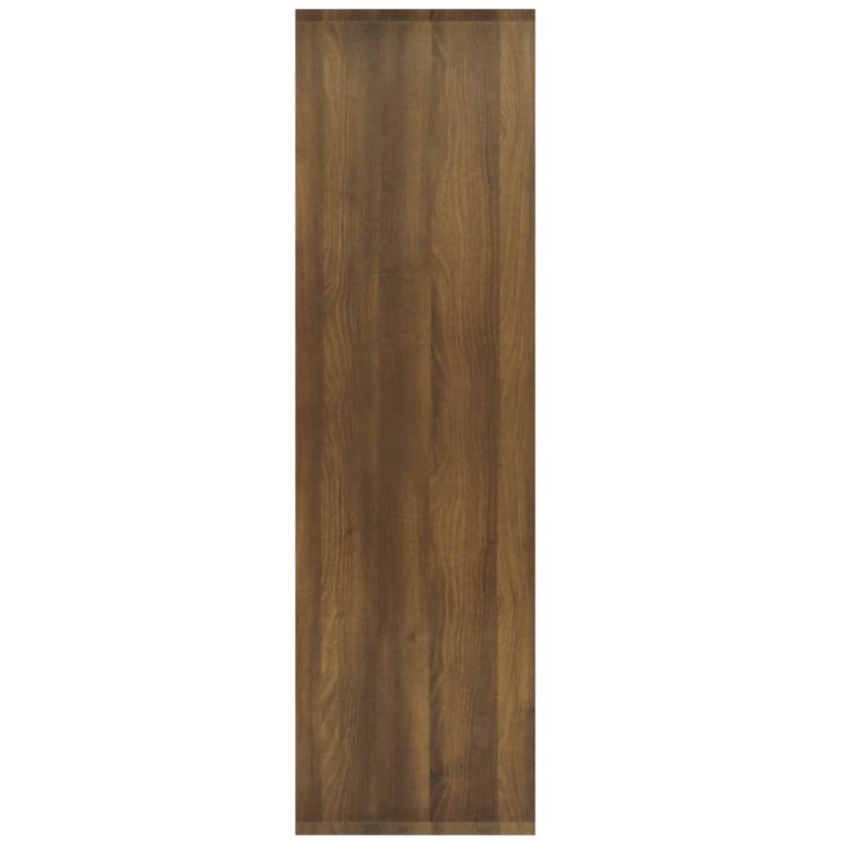Estantería madera contrachapada marrón roble 80x30x103