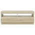 Mueble de TV con luces LED roble Sonoma 100x35x40