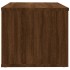 Mueble TV madera contrachapada color marrón roble 80x34x30