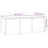 Mueble TV madera contrachapada color marrón roble 80x34x30