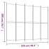 Biombo divisor de 5 paneles de tela marrón 250x200