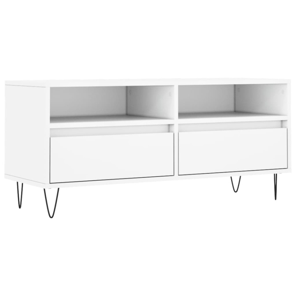 Mueble para TV madera contrachapada blanco 100x34,5x44,5