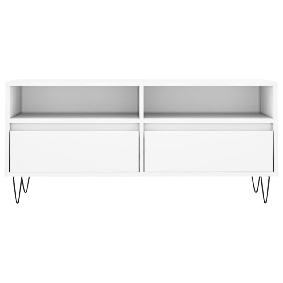 Mueble para TV madera contrachapada blanco 100x34,5x44,5