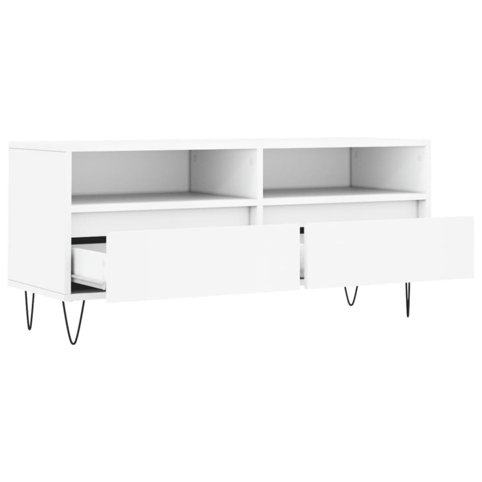 Mueble para TV madera contrachapada blanco 100x34,5x44,5