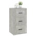 Aparador de madera contrachapada gris hormigón 40x33x70