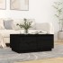 Mesa de centro de madera maciza de pino negro 80x50x35