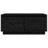 Mesa de centro de madera maciza de pino negro 80x50x35