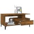 Mesa de centro madera contrachapada roble ahumado 90x49x45