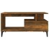 Mesa de centro madera contrachapada roble ahumado 90x49x45