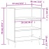 Aparador madera de ingeniería blanco 57x35x70