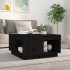 Mesa de centro de madera maciza de pino negro 60x61x32,5