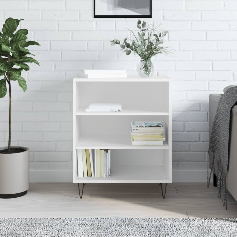 Aparador madera de ingeniería blanco 57x35x70