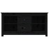 Mueble de TV de madera maciza de pino negro 103x36,5x52