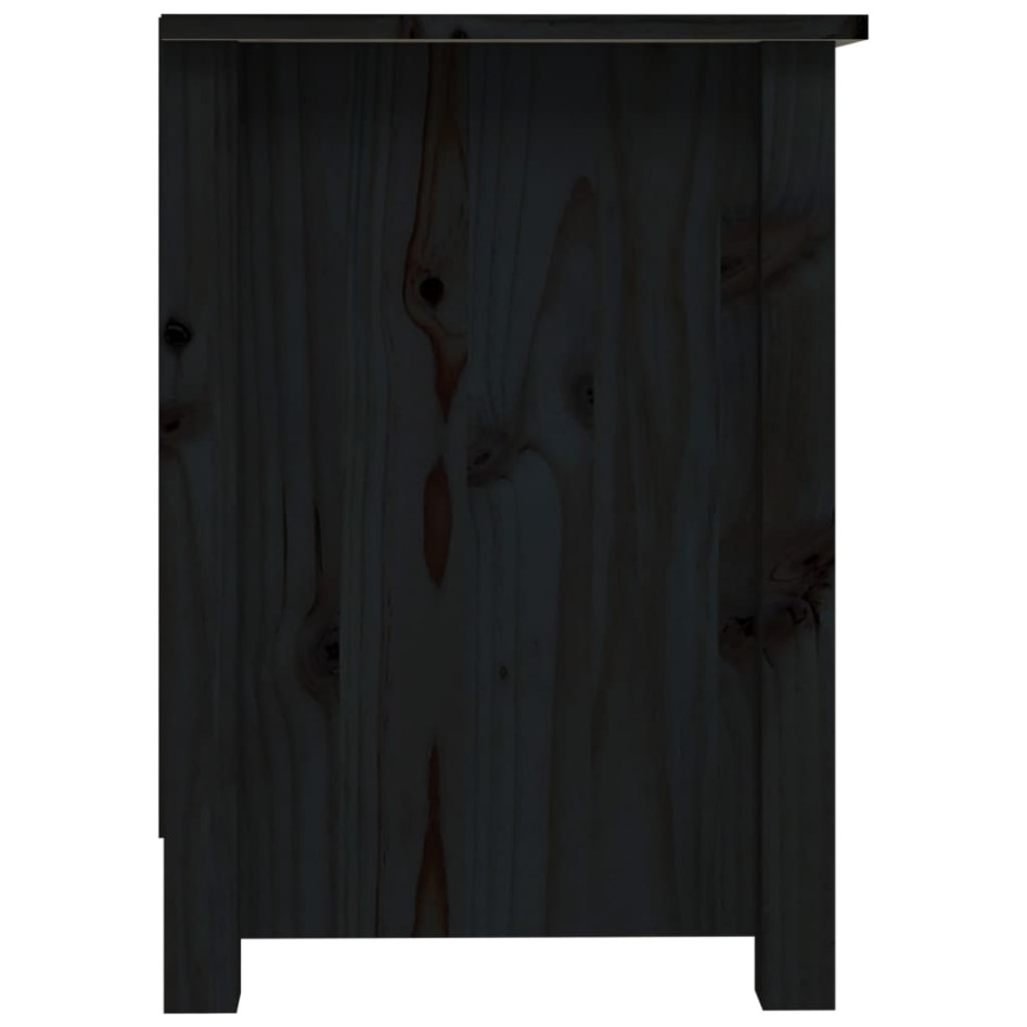 Mueble de TV de madera maciza de pino negro 103x36,5x52