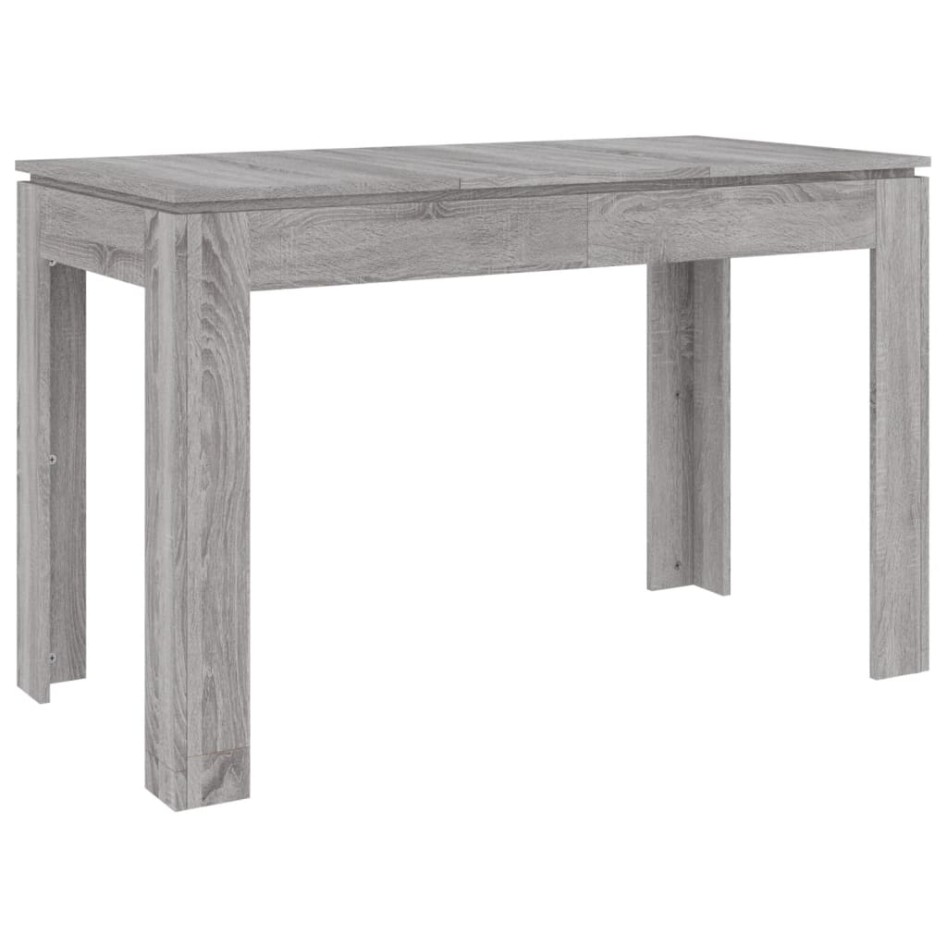 Mesa de comedor madera de ingeniería Sonoma gris 120x60x76