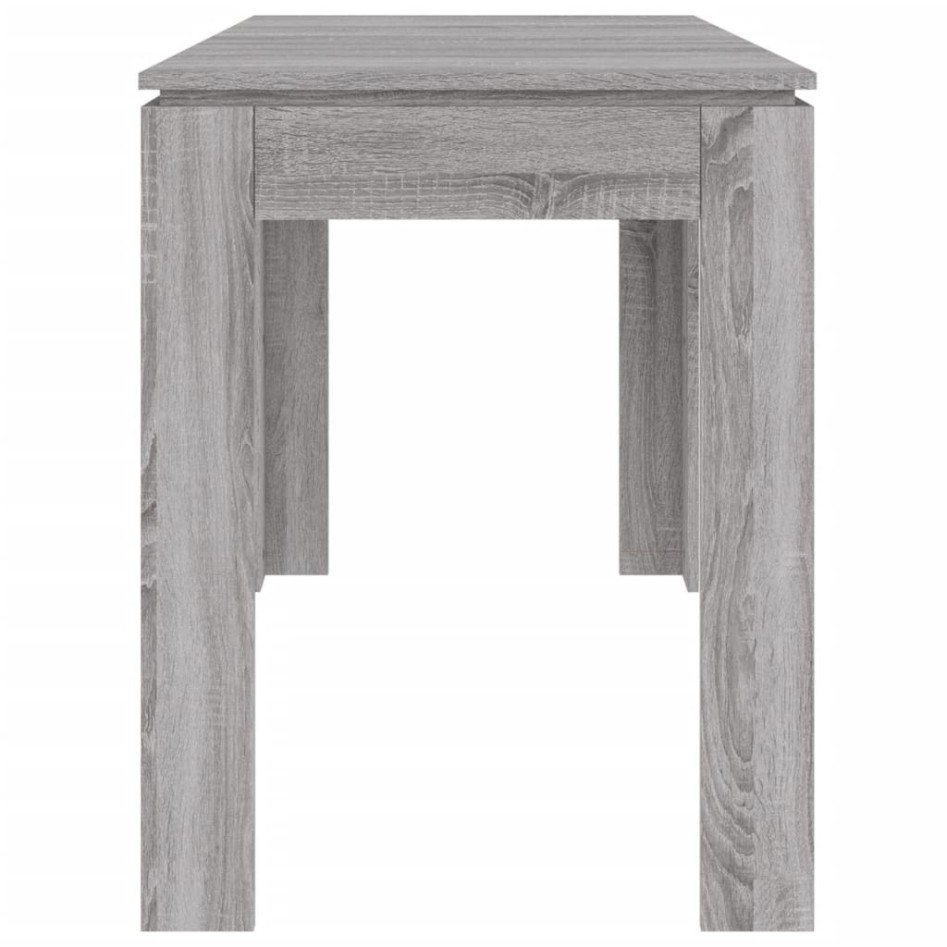 Mesa de comedor madera de ingeniería Sonoma gris 120x60x76