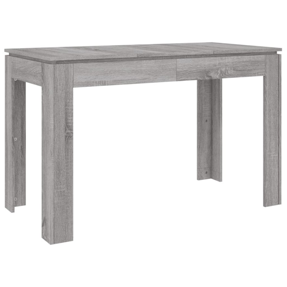Mesa de comedor madera de ingeniería Sonoma gris 120x60x76