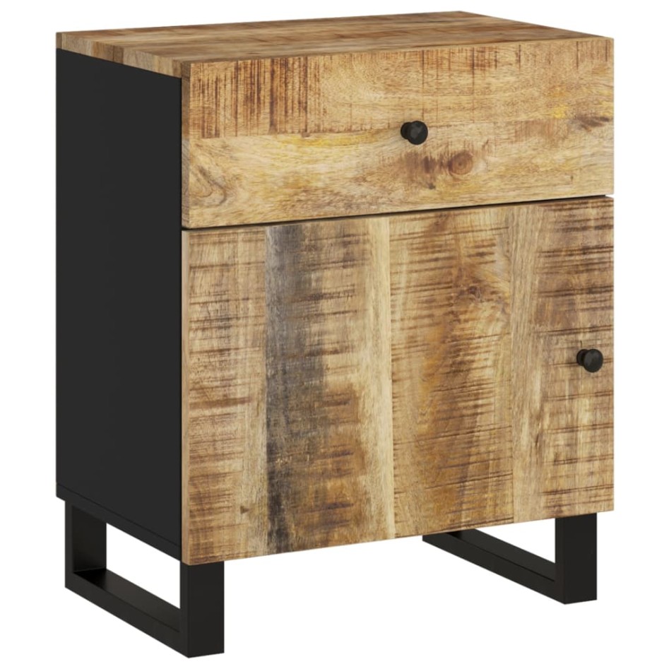 Mesita de noche madera mango madera contrachapada 50x33x60