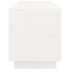 Mueble de TV de madera maciza de pino blanco 105x34x40