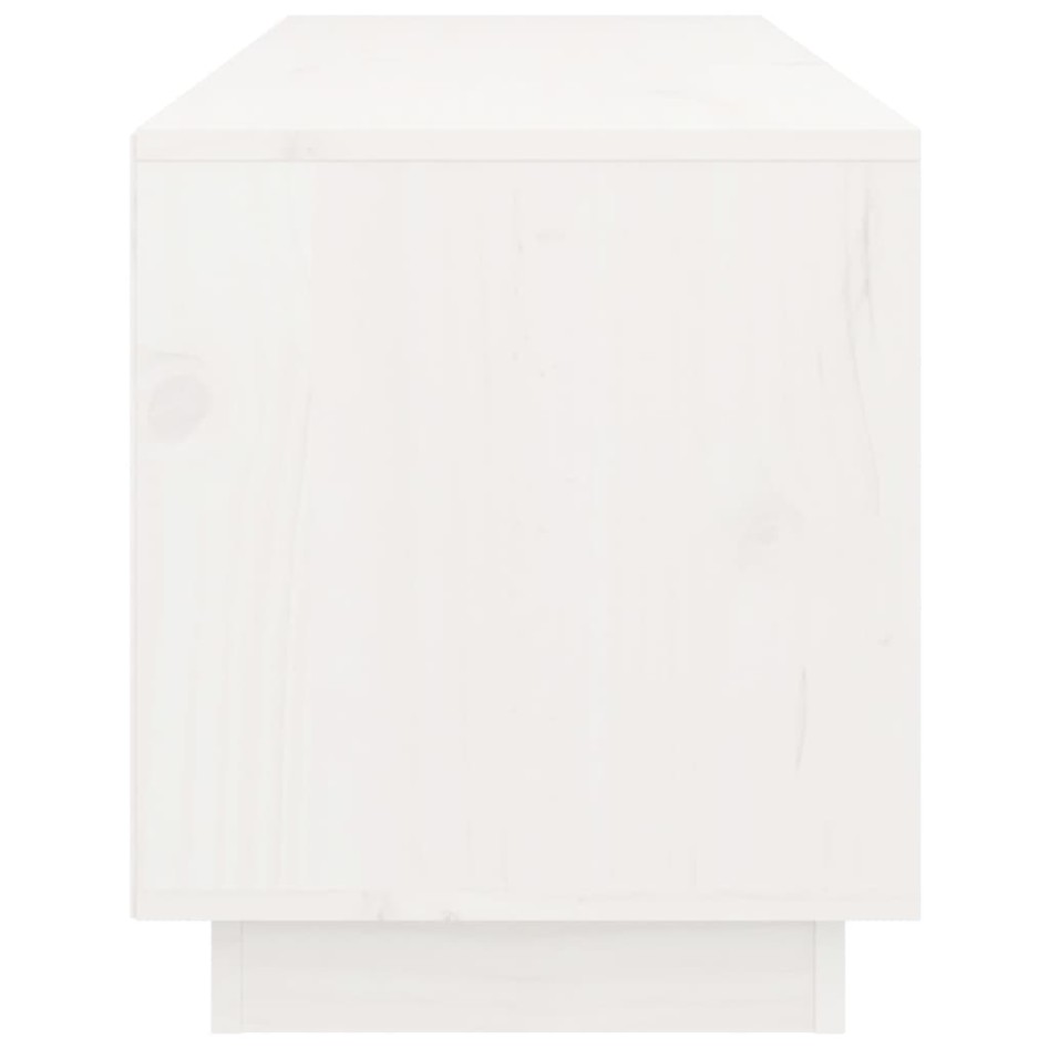 Mueble de TV de madera maciza de pino blanco 105x34x40