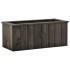 Arriate de madera maciza de pino gris oscuro 74x32x30