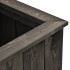 Arriate de madera maciza de pino gris oscuro 74x32x30