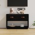 Mueble de TV madera maciza de pino negro 90x40x60