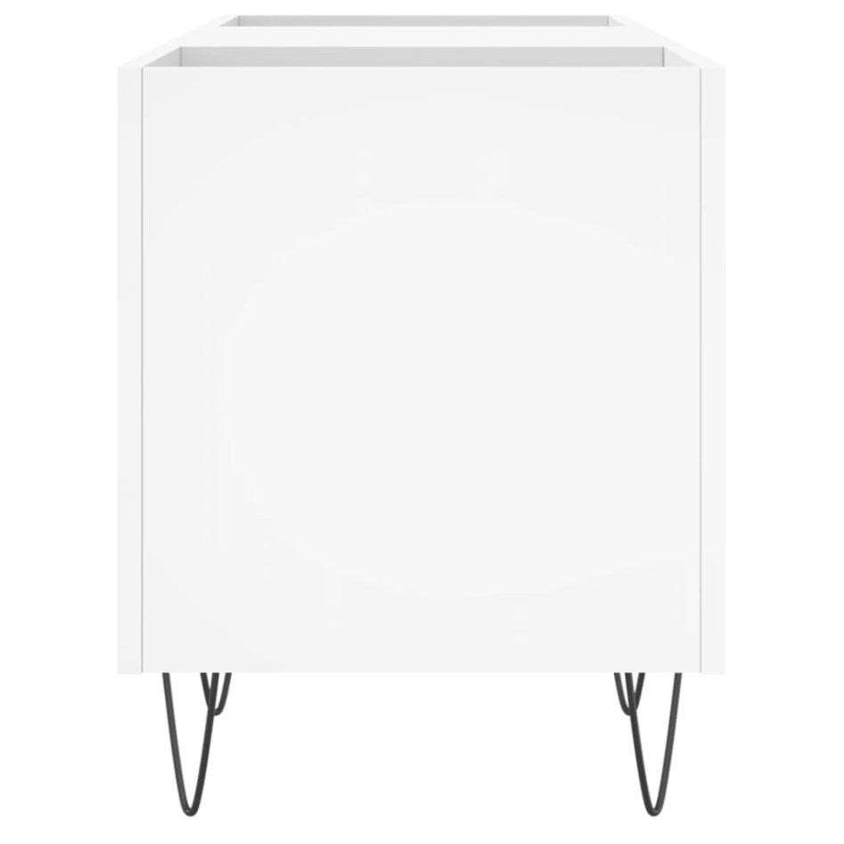 Mueble para discos madera contrachapada blanco 121x38x48