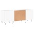 Mueble para discos madera contrachapada blanco 121x38x48