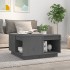 Mesa de centro de madera maciza de pino gris 60x61x32,5