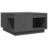Mesa de centro de madera maciza de pino gris 60x61x32,5