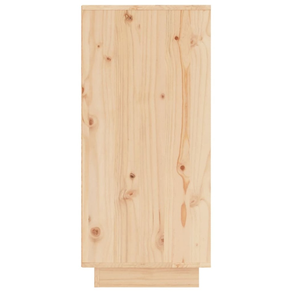 Aparador 2 uds madera maciza de pino 31,5x34x75