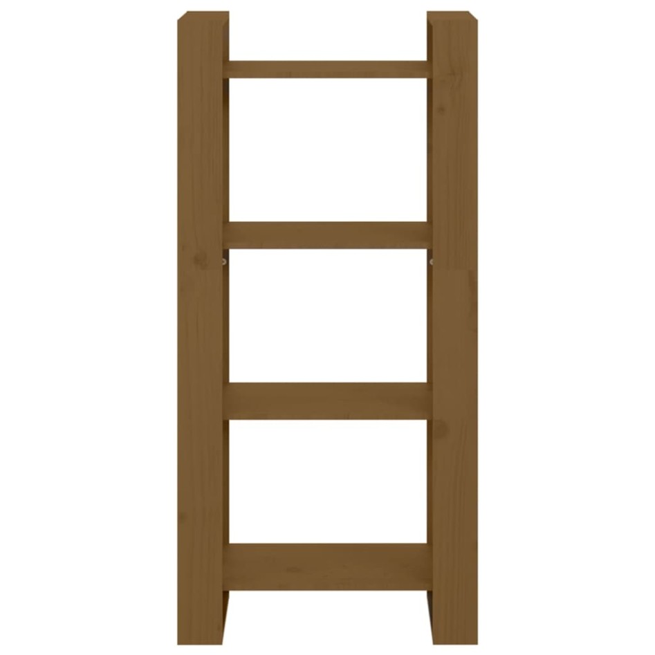 Estantería/divisor de espacios madera marrón miel 60x35x125