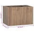 Armario de baño de pared madera maciza de teca 60x39x40