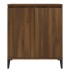 Aparador de madera contrachapada roble marrón 60x35x70