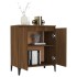 Aparador de madera contrachapada roble marrón 60x35x70