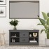 Mueble de TV de madera maciza de pino gris 103x36,5x52