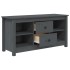 Mueble de TV de madera maciza de pino gris 103x36,5x52