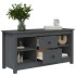 Mueble de TV de madera maciza de pino gris 103x36,5x52