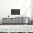 Mueble de TV madera contrachapada gris Sonoma 158,5x36x45 cm