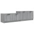 Mueble de TV madera contrachapada gris Sonoma 158,5x36x45
