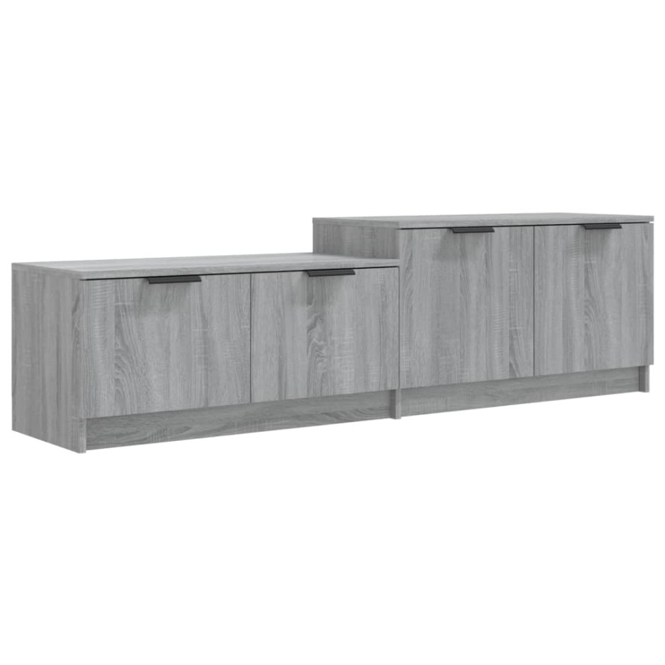 Mueble de TV madera contrachapada gris Sonoma 158,5x36x45