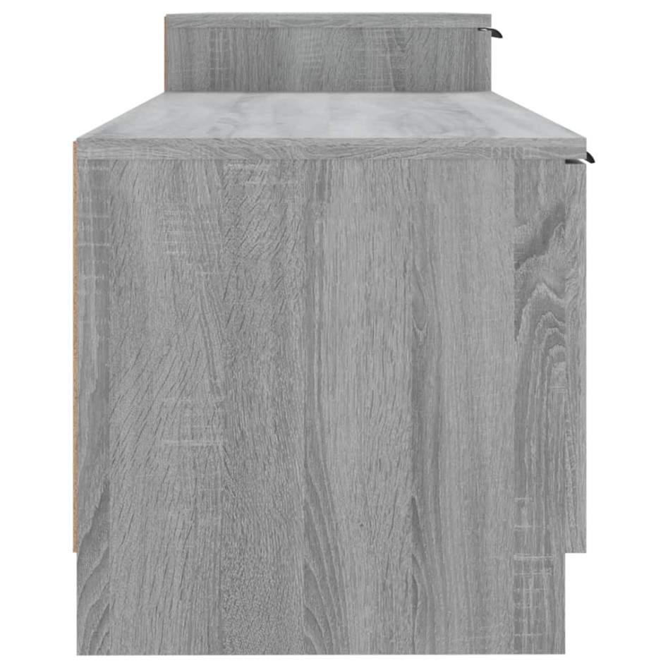 Mueble de TV madera contrachapada gris Sonoma 158,5x36x45