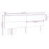 Cabecero de cama madera maciza de pino negro 204x6x82,5